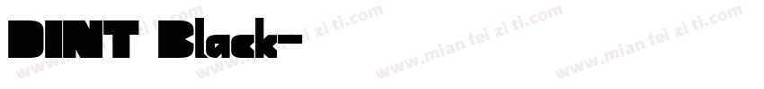 DINT Black字体转换